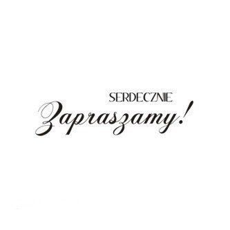 AGATERIA - Transparent Stempel Motivstempel Clear Stamp Serdecznie Zapraszamy! Untertitel PL 