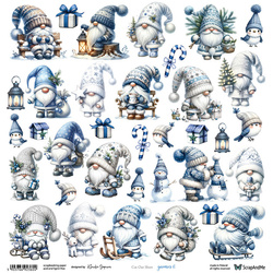 Scrapbooking-Papier - ScrapAndMe - Gnomes 6 - Motivbogen - 30x30 cm