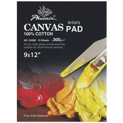 Malerei Leinwand in Phoenix Block 300g - 22,9x30,5cm, 10 Blätter