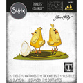 SIZZIX Stanzform Präge Stanzschablone Cutting Die,Papercut Chicks Colorize by Tim Holtz