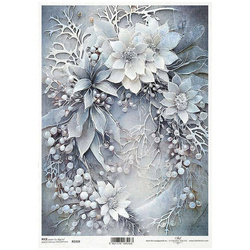 ITD Reispapier Decoupage Bastelpapier Serviettentechnik-R2339 Blumen, Sträuße