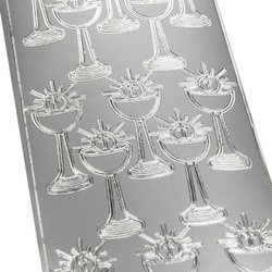 Dekorative Aufkleber großen durchbrochenen Kelch 3253 Silber