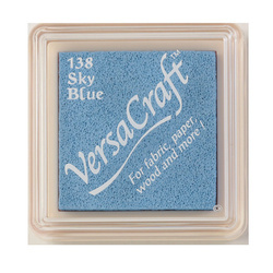 Tsukineko VersaCraft Small Pigmentstempelkissen für Stoff, Leder, Papier - Sky Blue