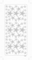 Dekorative Aufkleber - Massive dekorative Sterne - silber