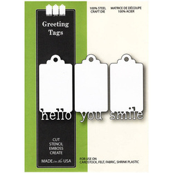 Stanzform Präge Stanzschablone Cutting Die - Poppystamps - Greeting Tags 