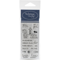 TECHNIQUE TUESDAY Transparent Stempel Motivstempel Clear Stamp - Planner