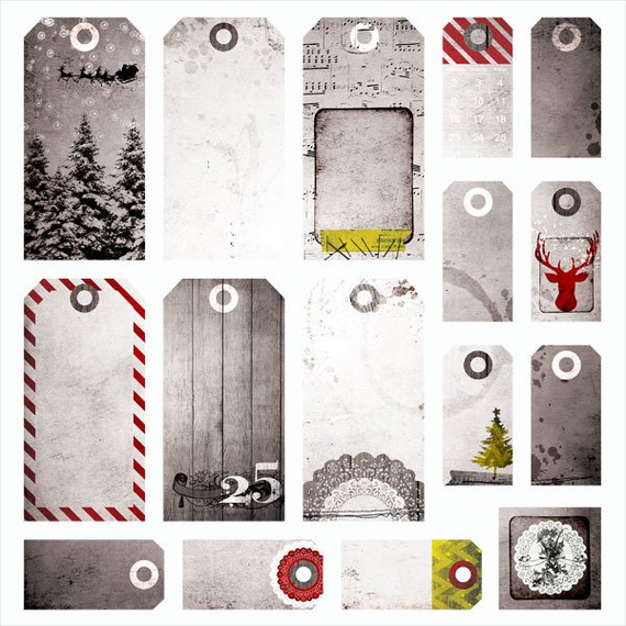 Tags 30x30 - Weihnachtszeit - 7 Dots Studio