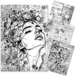 Reispapier Set Decoupage Bastelpapier A4 Ciao Bella - Meaningful Memories