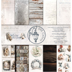 Scrapbooking Papier Set 30x30 cm  - UHK Gallery - White Whispers