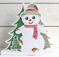 MARIANNE DESIGN - Mixed Media Schablone STENCIL - Schneemann / snowman