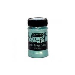 Cracking paste metallic Risspaste Crackle Silber-Türkis 100ml - PENTART