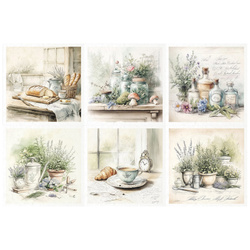 Reispapier-Set-Bastelpapier - ITD  RSM169 Lebensmittel und Kräuter