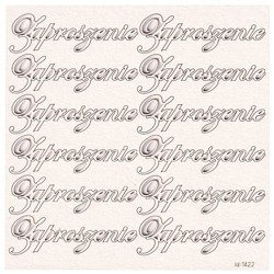 SCRAPINIEC Dekorpappe Die Cut Chipboard Dekoration Ornament, Einladung