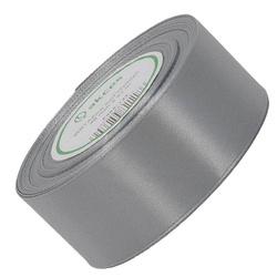 Dunkelsilbernes Satinband 38mm - 32mb