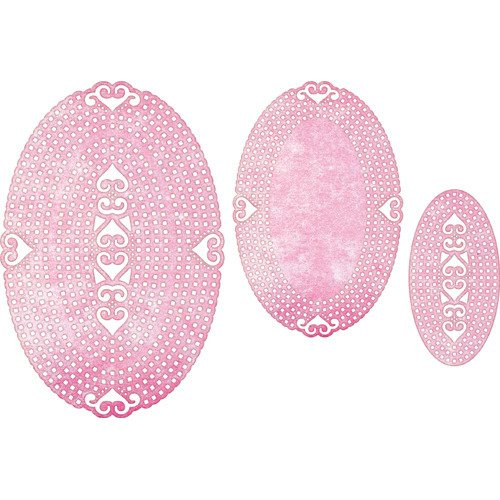 CHEERY LYNN Stanzform Präge Stanzschablone Cutting Die - Lords &amp; Commons Oval Doily DL308 Oval-Servietten