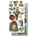 ALCHEMY OF ART Set 15x30cm Scrapbooking Papier, Friends of the Forest, Wald, Kinder