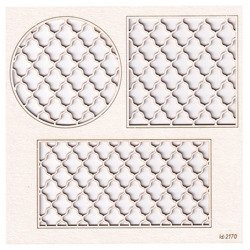 SCRAPINIEC Dekorpappe Die Cut Chipboard Dekoration Ornament, Netz 2170
