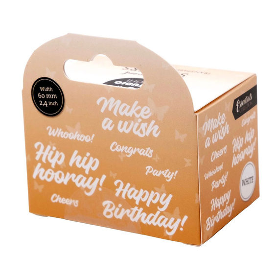 Aufkleber - Dekor Stickers - weiße Untertitel - Studio Light - Hip hip hooray 