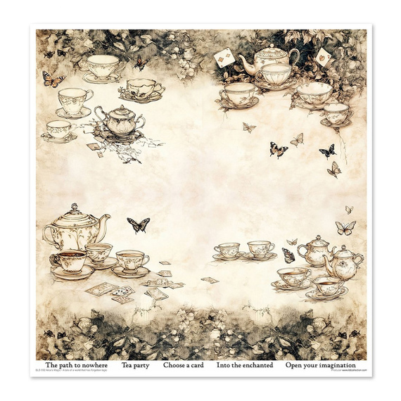 ITD COLLECTION Setz 11Stk 30x30cm Scrapbooking Papier - Alice's Magic 2