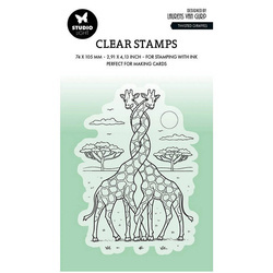 STUDIOLIGHT - Transparenter Stempel - Twisted giraffes, Verdrehte Giraffen