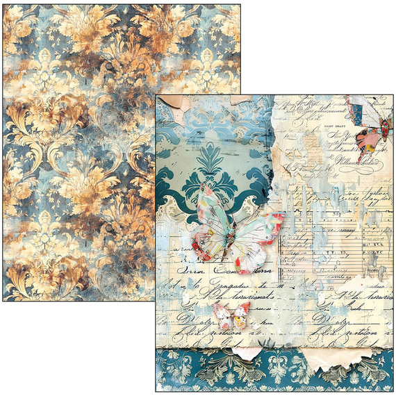 CIAO BELLA Satz doppelseitigen Scrapbooking Papier A4 Mixed Media Book LuMania - Quintessential