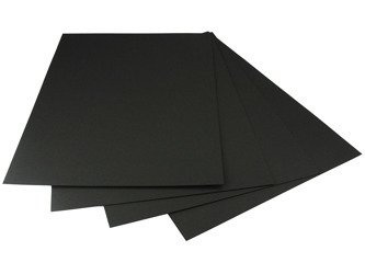 HAPPY COLOR 1Stk. A4 Karton Papier Tonpapier Tonzeichenpapier 170g, schwarz