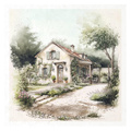 Reispapier-Set-Bastelpapier - ITD - RSM168 Häuser 