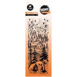 STUDIO LIGHT - Transparenter Motivstempel Clear Stamp - Fox in forest