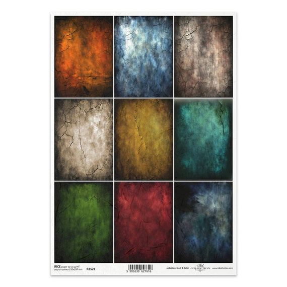 ITD Reispapier Decoupage Bastelpapier Serviettentechnik-R2521 Risse