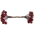 Beerenzweig - dunkelrot - 1 Zweig mit 40 Beeren 