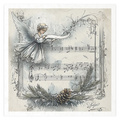 Reispapier-Set - Engel, Girlanden, Noten, Vintage - RSM194 - Itd Collection