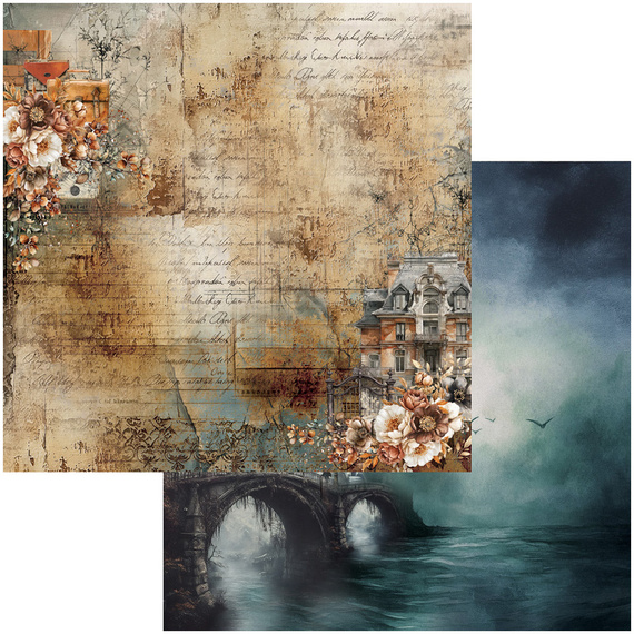 ALCHEMY OF ART Set 20x20cm Scrapbooking Papier, Behind Closed Doors