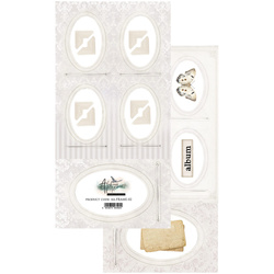 ART ALCHEMY 15x30cm doppelseitig Scrapbooking Papier 250g, Rahmen