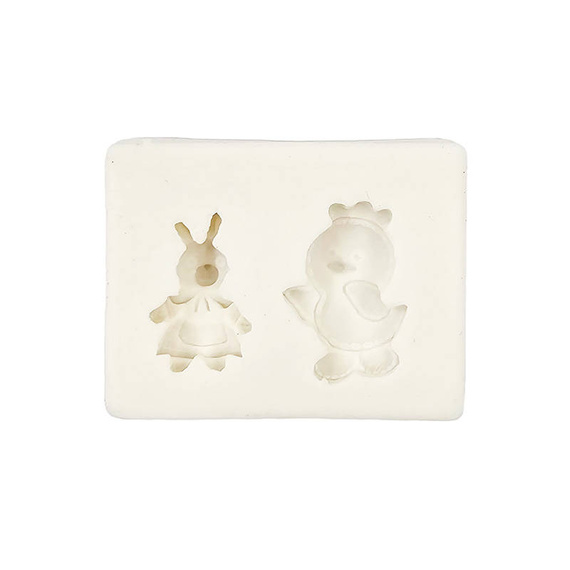 PENTART SILIKONFORM Mold Abformen Gießen Mould, Häschen und Küken