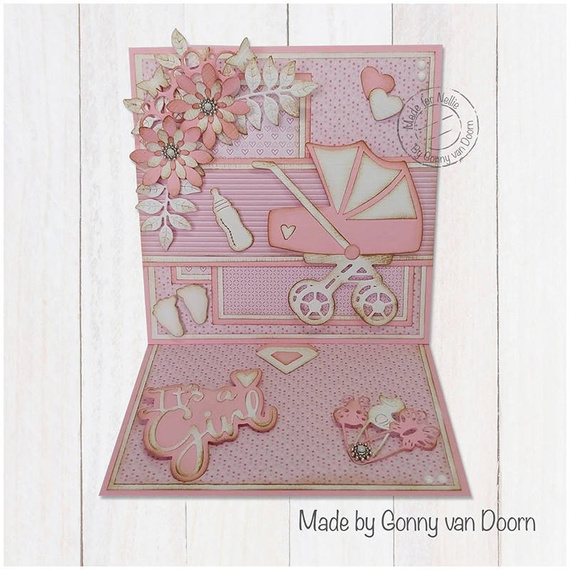 NELLIES Stanzform Präge Stanzschablone Scrapbooking Cutting Die, Baby car SD276