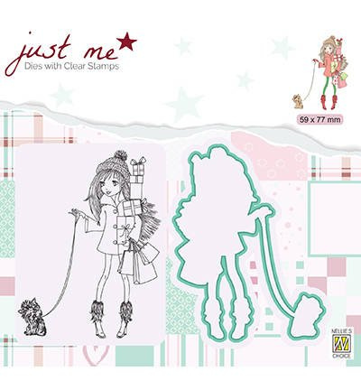 NELLIE'S Stempel mit stanzform Präge Stanzschablone Cutting Die - Weihnachtseinkäufe