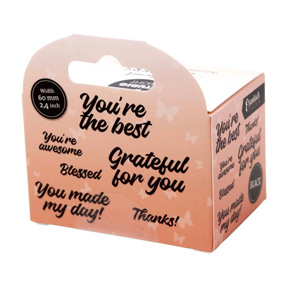 Aufkleber - Dekor Stickers - schwarze Untertitel - Studio Light - Thanks!