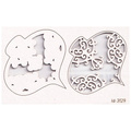 SCRAPINIEC Dekorpappe Die Cut Chipboard Dekoration Ornament 2-lagig - Eiszapfen 01 Idea d'oro 