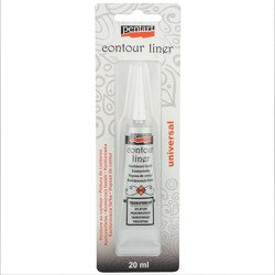 PENTART - Konturenfarbe mit Applikator - transparent 20 ml