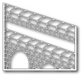 Stanzform Präge Stanzschablone Cutting Die - Poppystamps - Pointed Square Frames - Mauerwerk