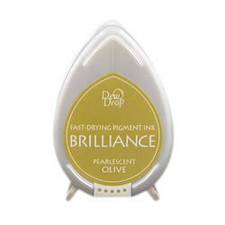 Brilliance Drop TSUKINEKO - Perlglanz-Olive - Tsukineko