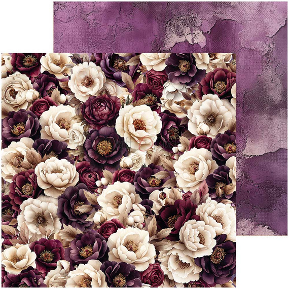 Scrapbooking Papier Set 20x20 - Craft o'clock - Plum & Caramel mix