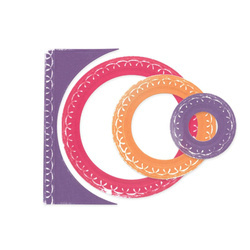 SIZZIX Stanzform Präge Stanzschablone Cutting Die Framelits, Alena Arched Circles