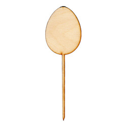 Ornament aus Sperrholz - Ei auf einem Gipfel