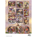 STUDIO LIGHT A4 Papierset + Elemente Scrapbooking Papier, Fairy Christmas