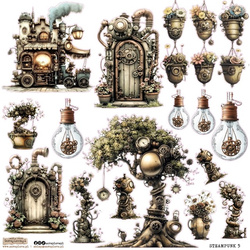 AUFKLEBER ScrapLove Dekor Stickers - Steampunk 5