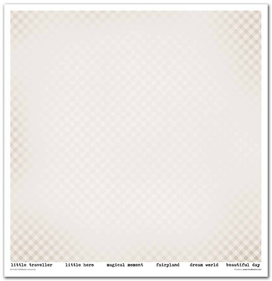 ITD Set 11 Stk 31x32cm einseitig Scrapbooking Papier 200g, Childhood memories blue