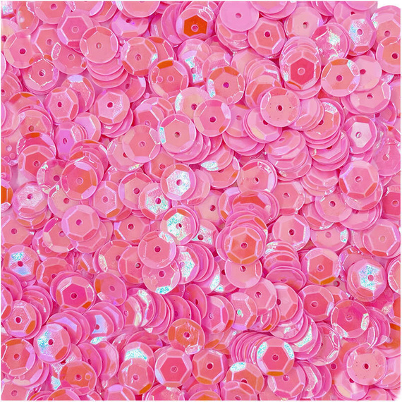 LOVEART SEQUINS für Handwerk Runde Lose schillernd Pailletten 9mm/15g, koralle
