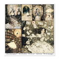 ITD COLLECTION Setz 11Stk 30x30cm Scrapbooking Papier -  Alice's Magic 1