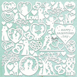 MINTAY Chippies - Dekorpappe Die Cut Chipboard Dekoration Ornament - Valentine's Day